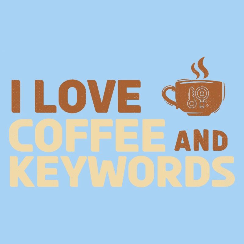 J’adore le café et les mots-clés