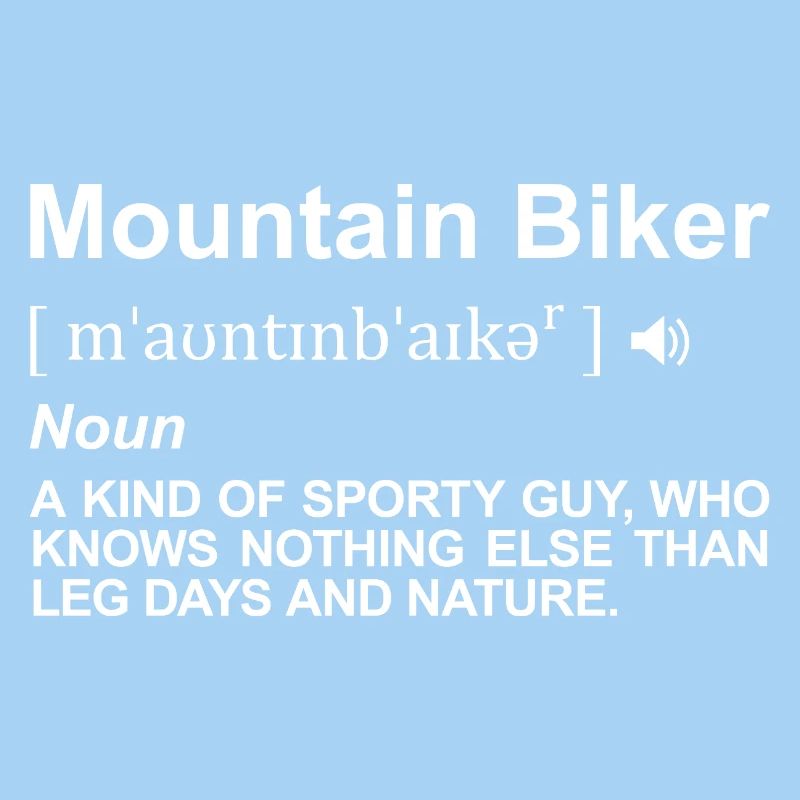 Mountainbiker Wörterbuch