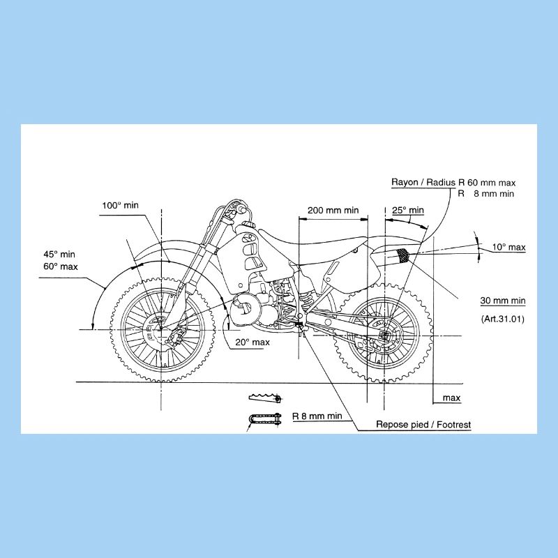 Motorcycle Blueprint: Custom Chopper