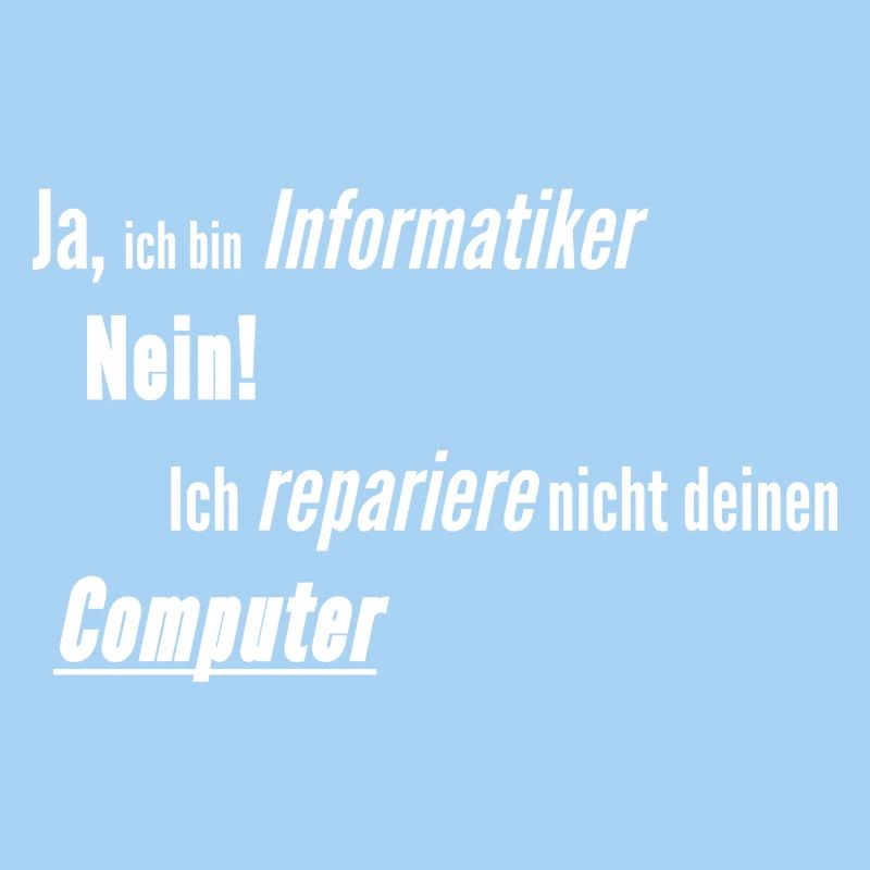 Informatiker Computer kaputt