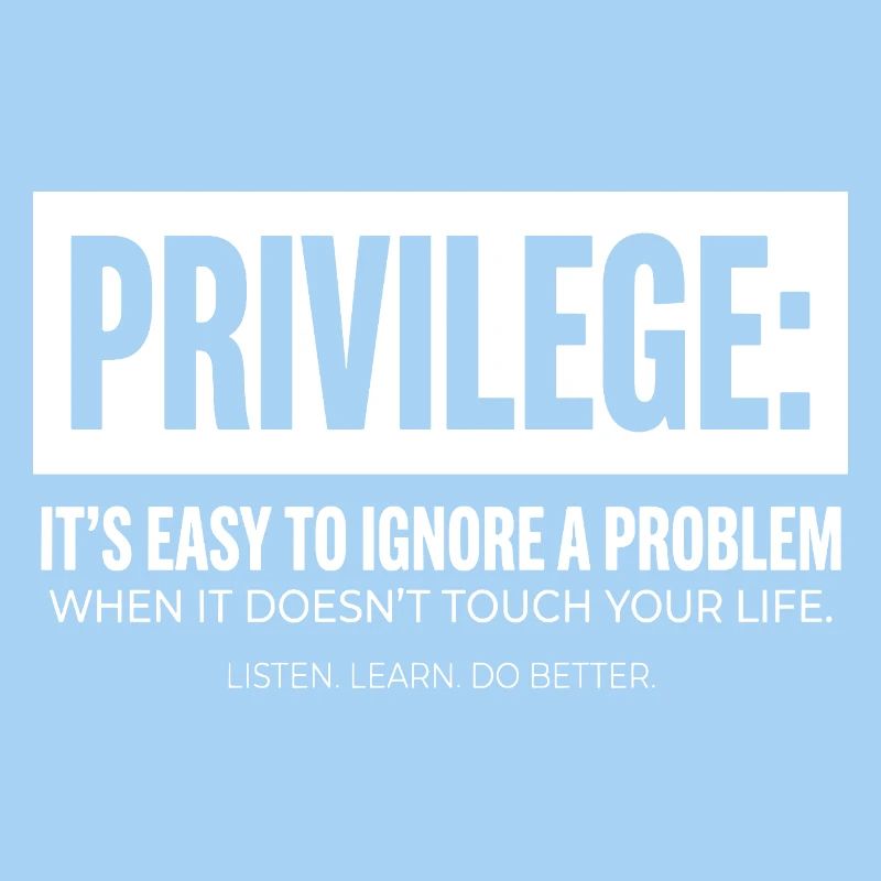 Privilege Statement Typografie Textmotiv
