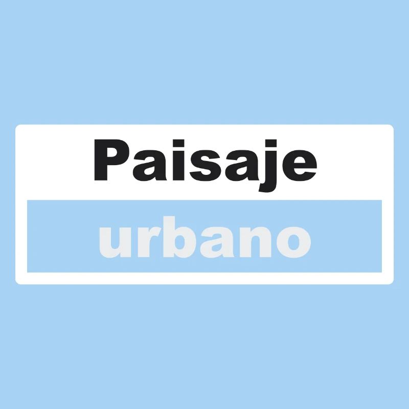 Stadtbild Typografie spanisch