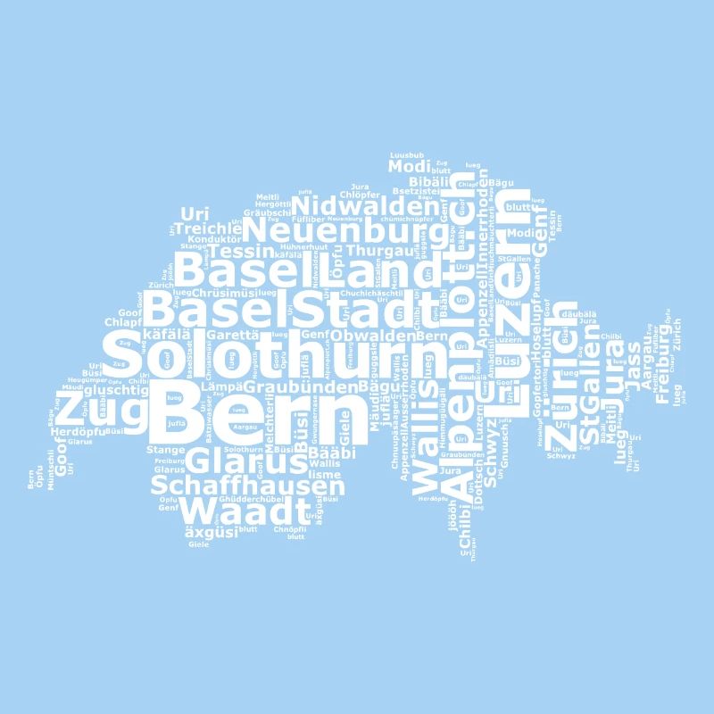 Switzerland dialect white
