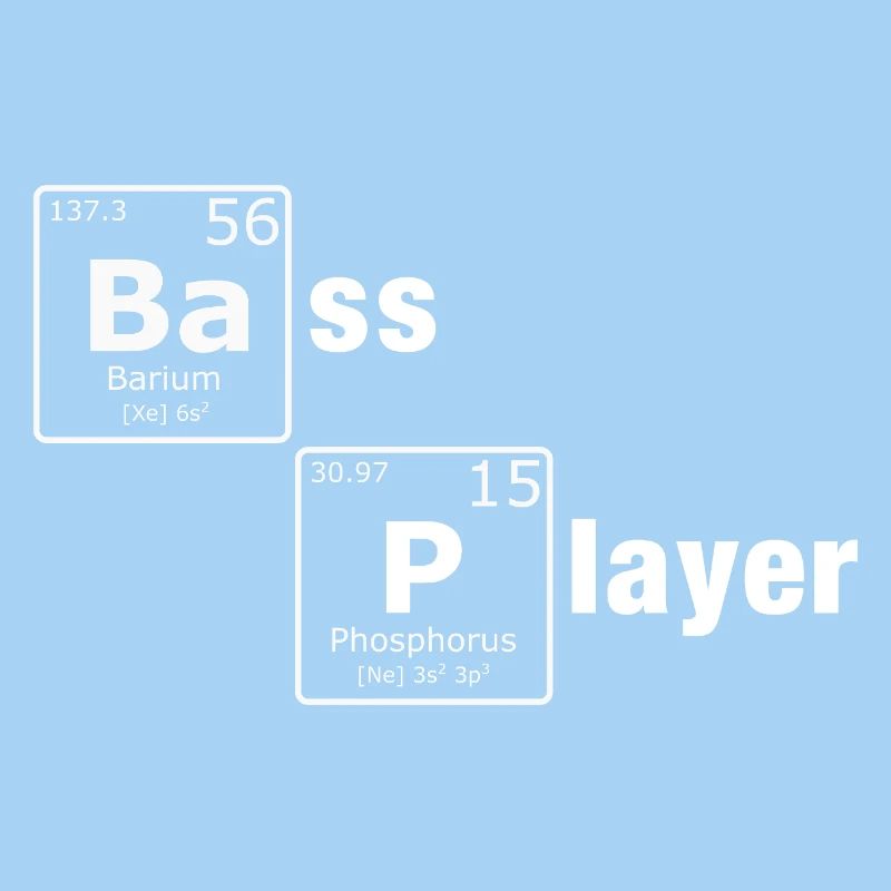 Bass Player PSE Periodensystem Elemente Nerd