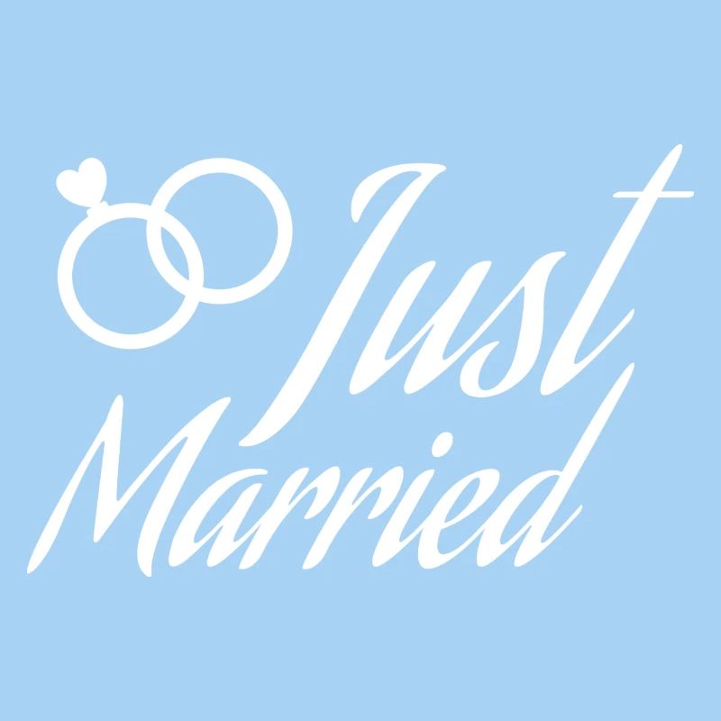 Just Married rings