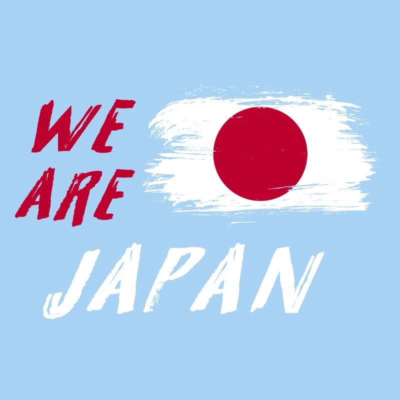we are Japan flags design
