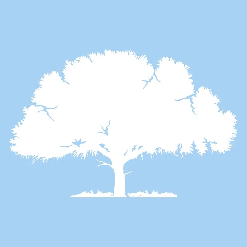 Oak tree forest nature vector illustration icon
