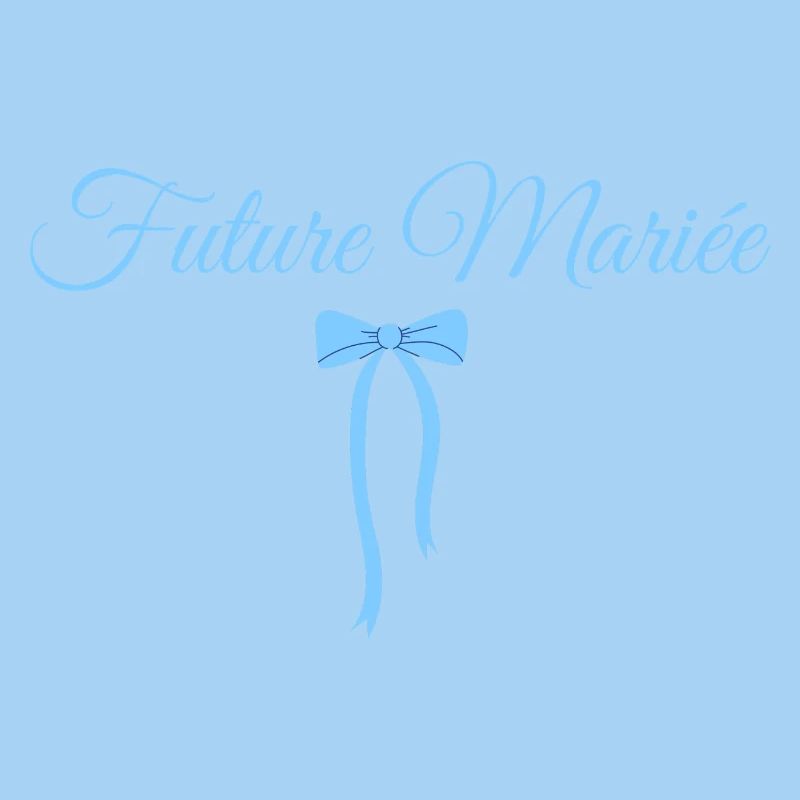 Bride-to-be Blue Bow