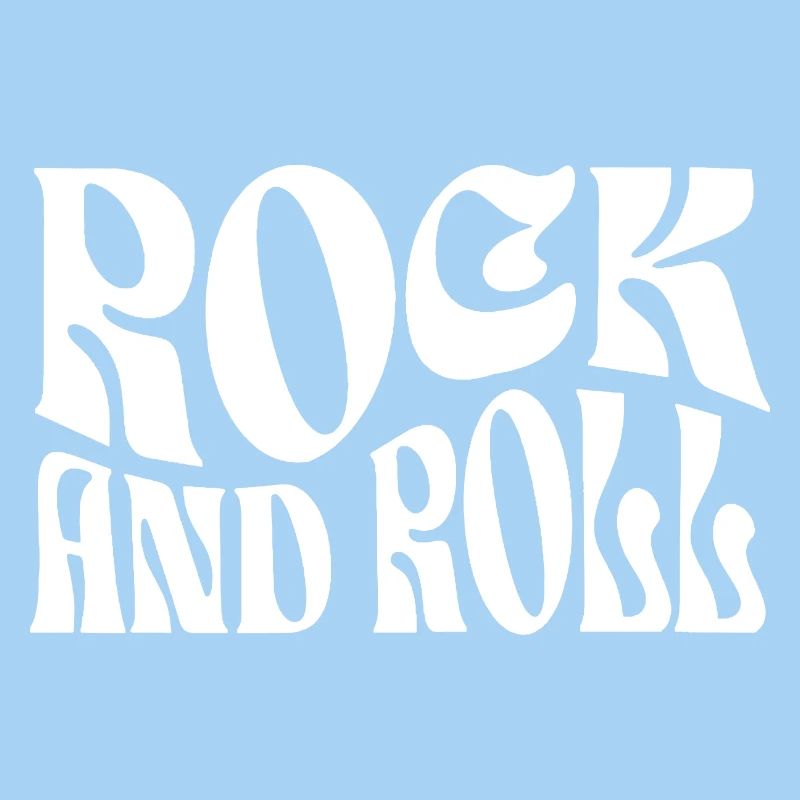 Impression typographique rock rétro