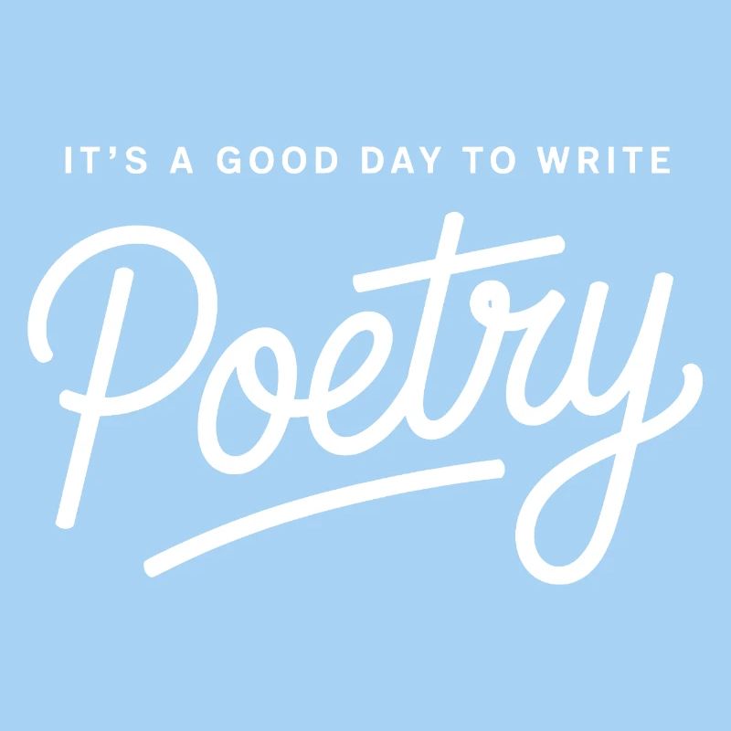 Poetry Script on Black Background