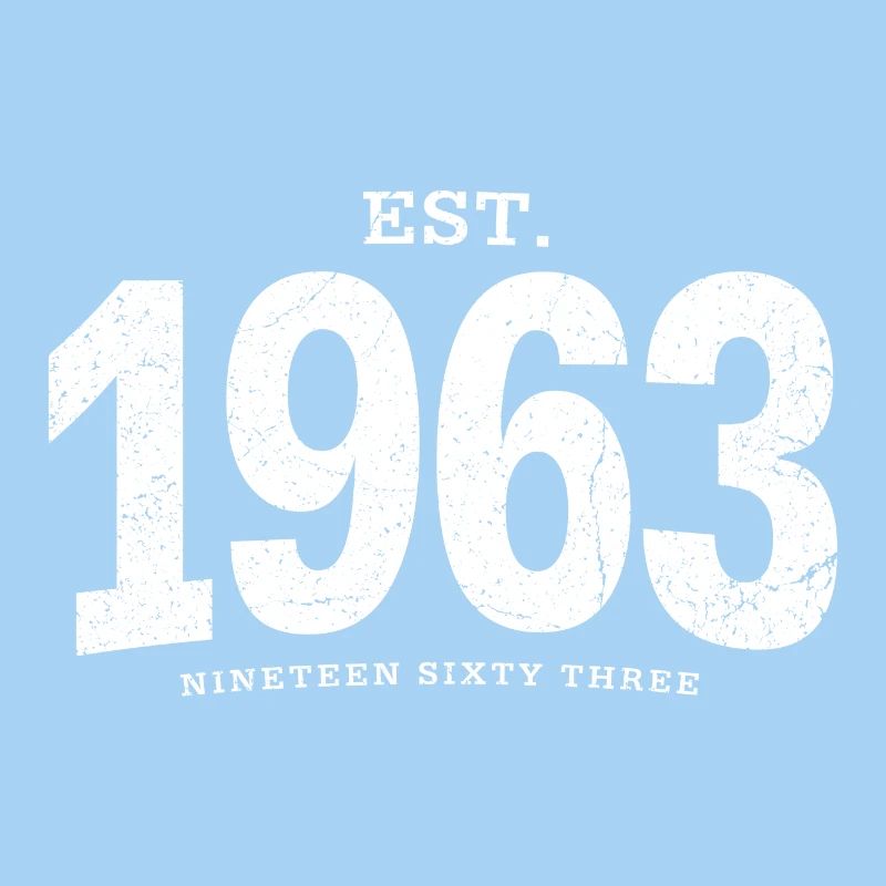 est. 1963 (white oldstyle)
