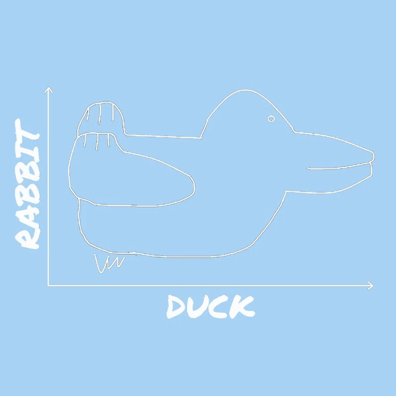 Drôle de canard graphique lapin