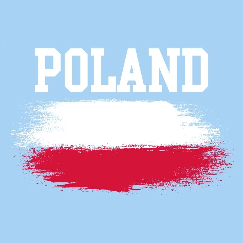 Poland Brush Flag Typografie