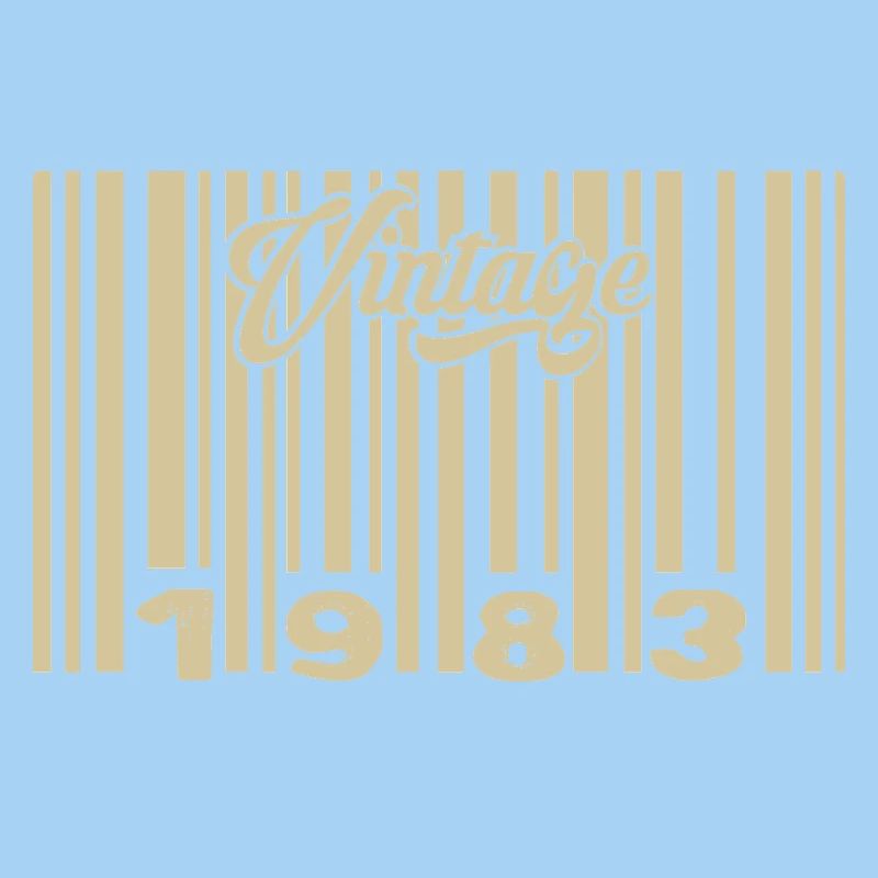 Vintage 1983 Barcode 1983: Year 2025.