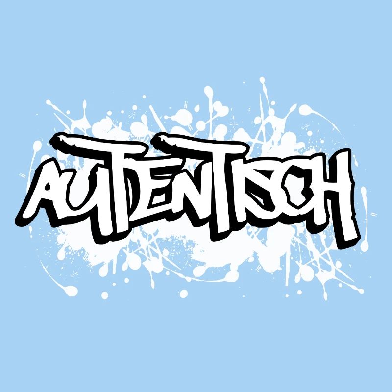 Autentisch Graffiti Schriftdesign