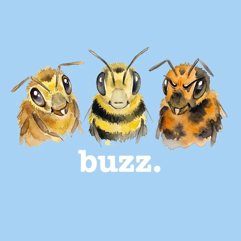 Bees buzz – Funny buzzing for bee lovers