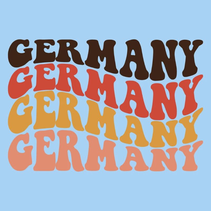 Germany Retro Text Layers