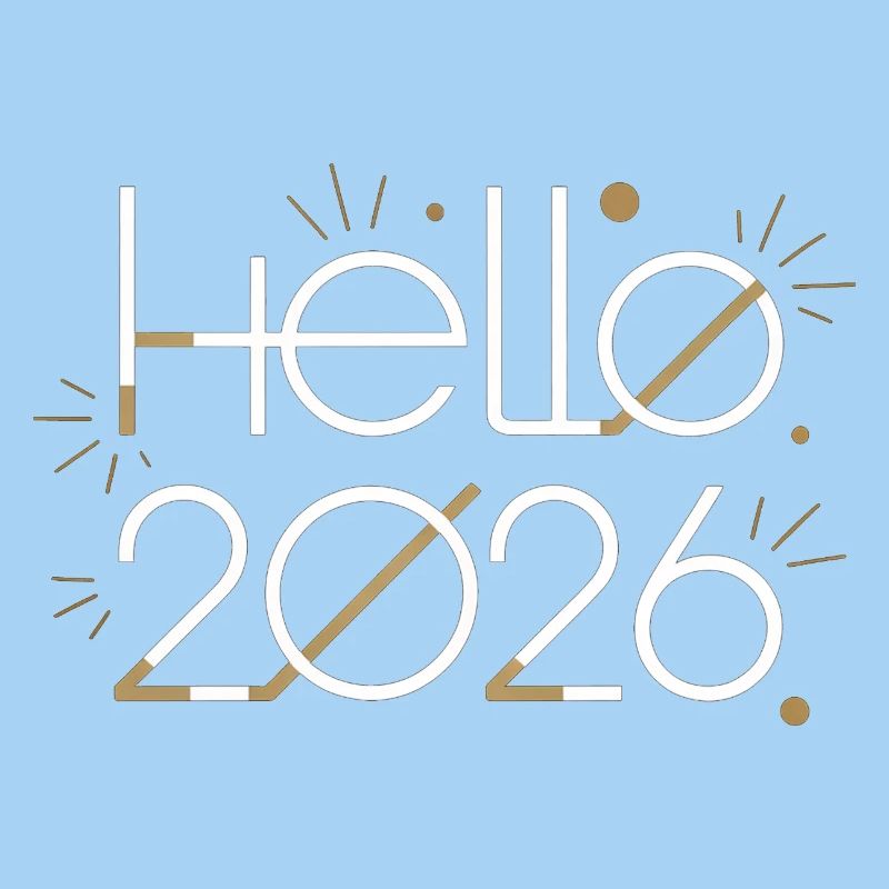 Hello 2026 Fireworks