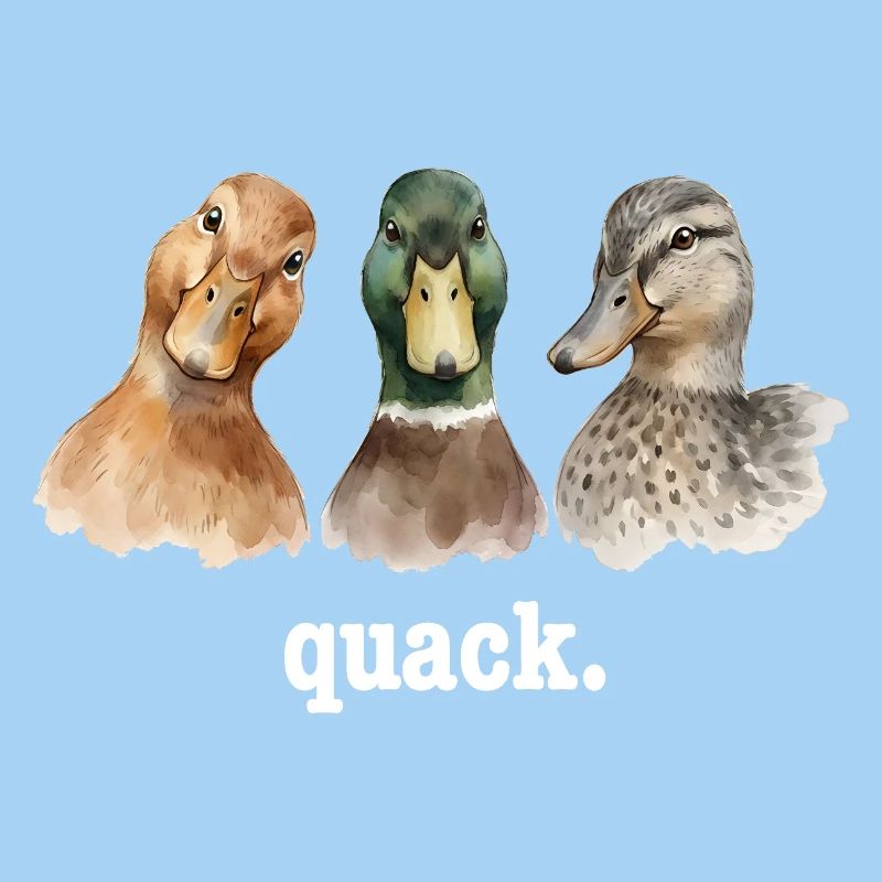 Duck Quacking Funny Duck Lover Croaking
