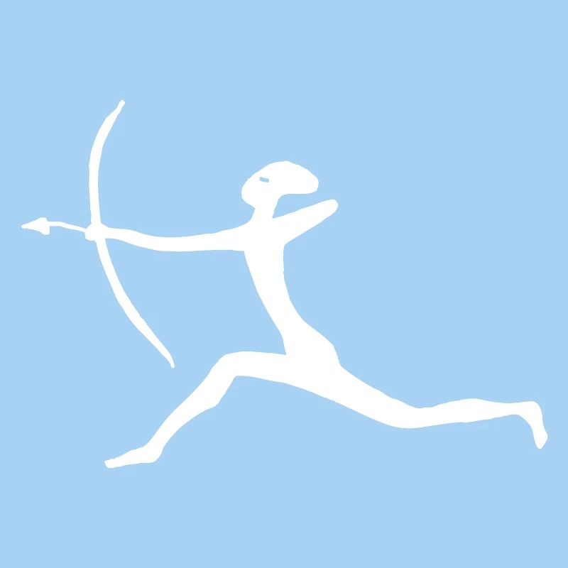 Jäger mit Pfeil und Bogen