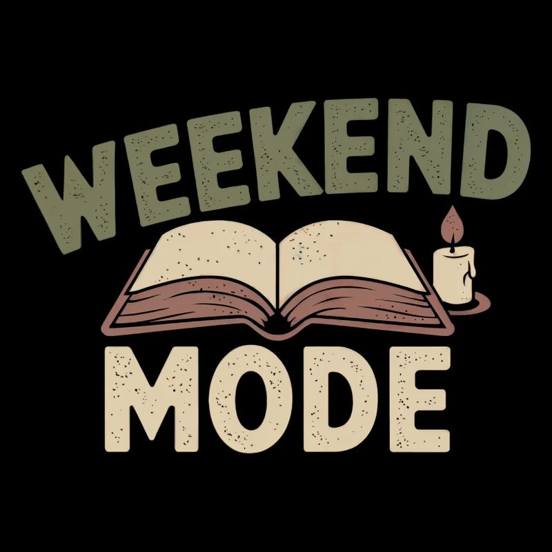 Weekend Mode – Cozy Buch & Kerze