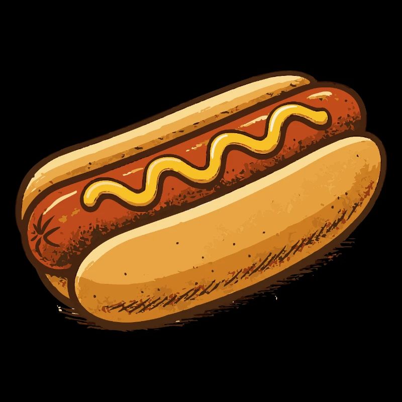 Illustration de dessins animés de hot-dog