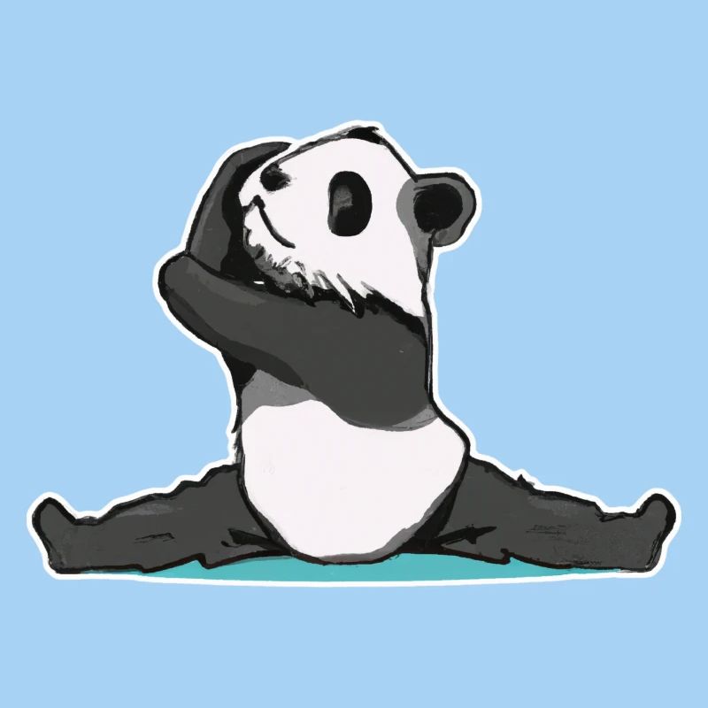 Panda Pose Sticker
