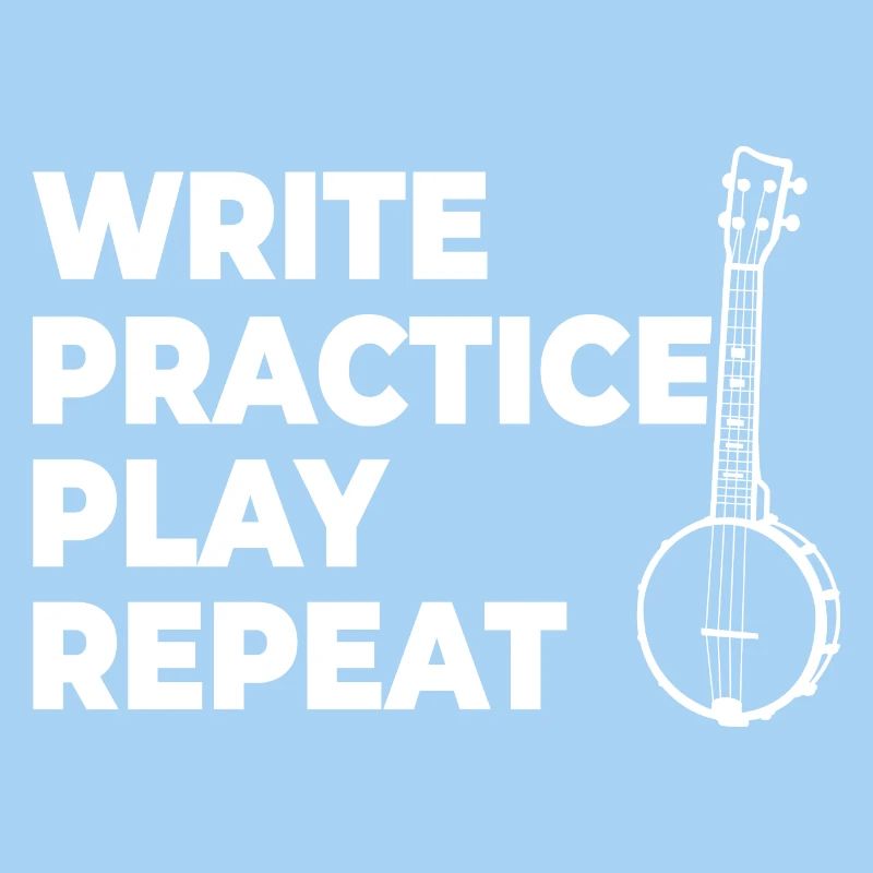 Writing, practicing, playing, repeating