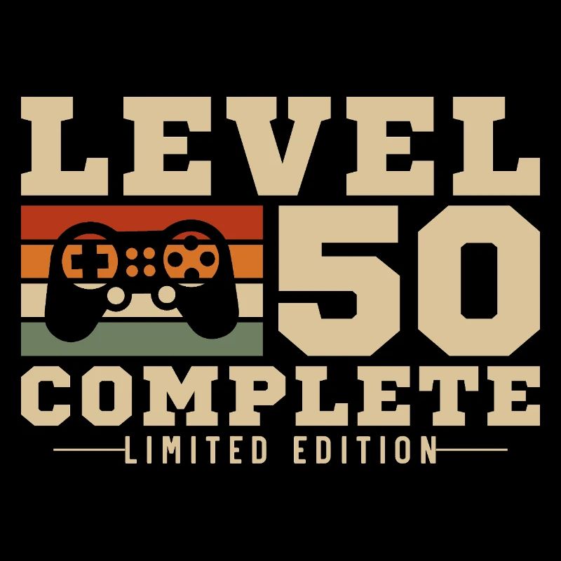 50th Birthday Level 50 Complete 50 Years Gift