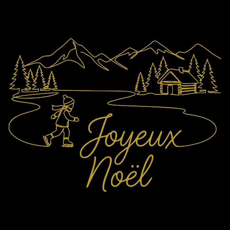 Joyeux Noël Winterlandschaft weihnachtlich
