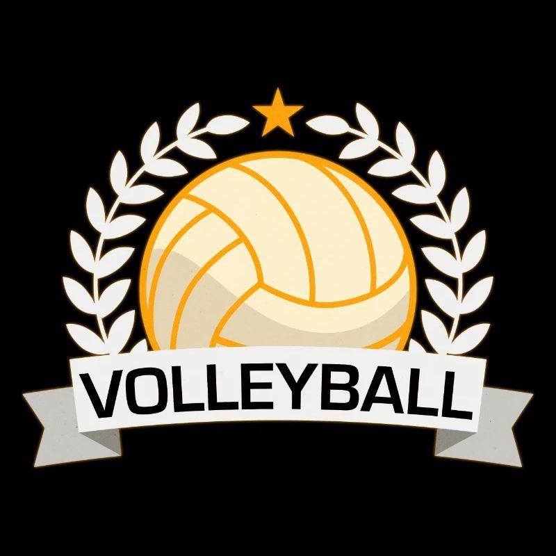 Volleyball Sieg-Abzeichen
