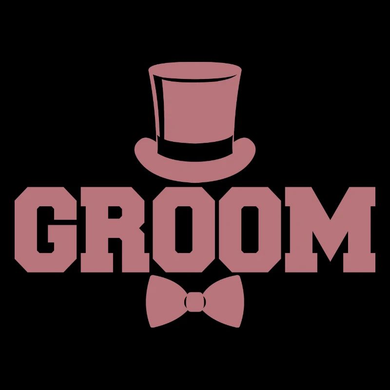 Bräutigam Cool Matching Paar Hochzeitsfeier Ehe