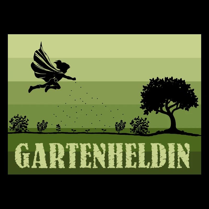 Retro/Vintage Weibliche Gartenheldin