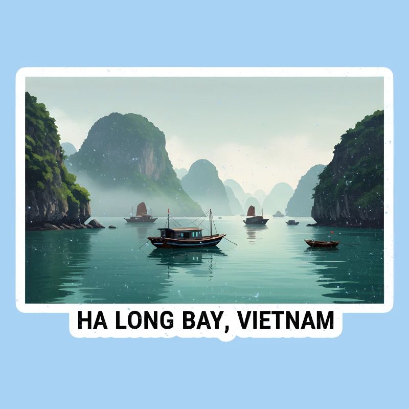 Ha Long Bay Bootenpanorama