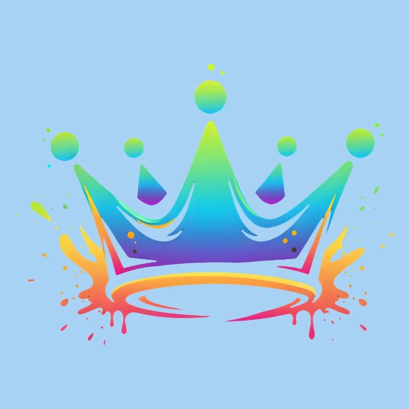 Regenbogen Kronen Splash