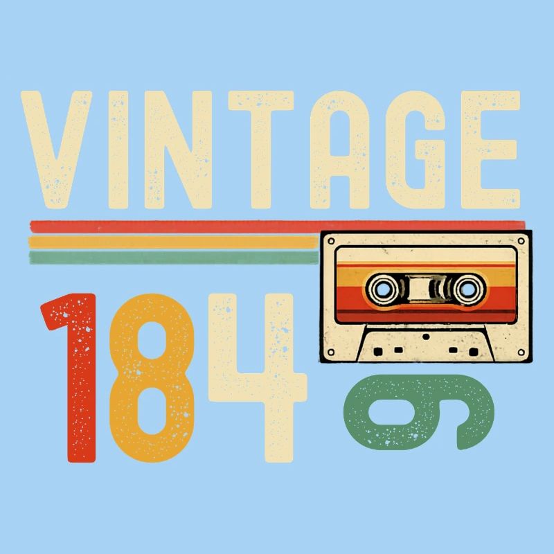Vintage 80s cassette rétro
