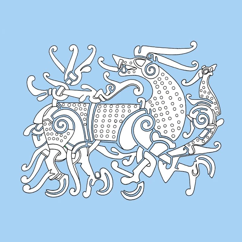 Fenriswolf, mythischer Wolf der Wikinger