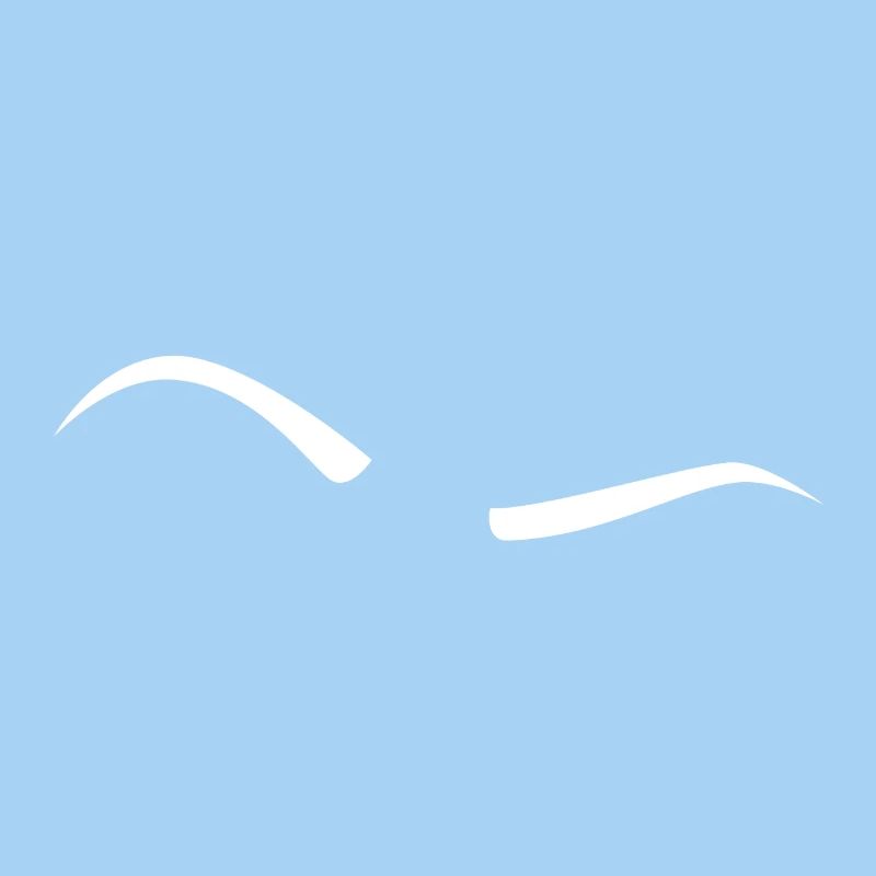 Raised Eyebrow - White