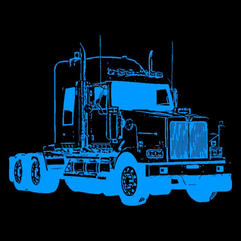 Camion da trasporto industriale Art Deco