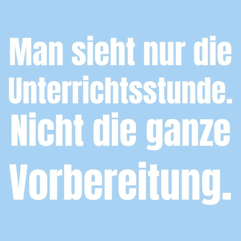 Only the lesson, not preparation