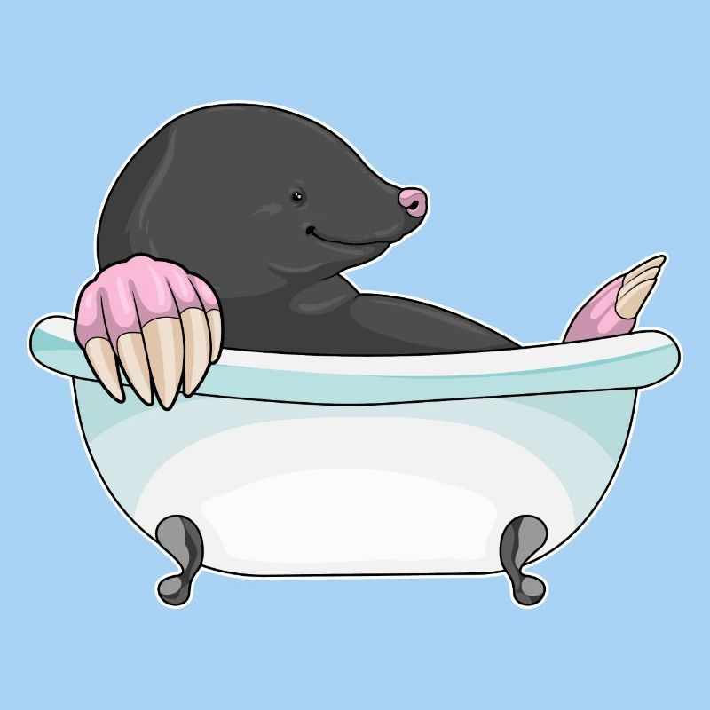 Maulwurf Badewanne