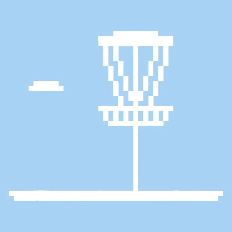 Pixel Leuchtturm-Silhouette