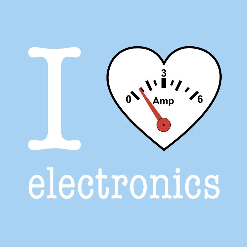 I love Electronics - électronique / idée cadeau