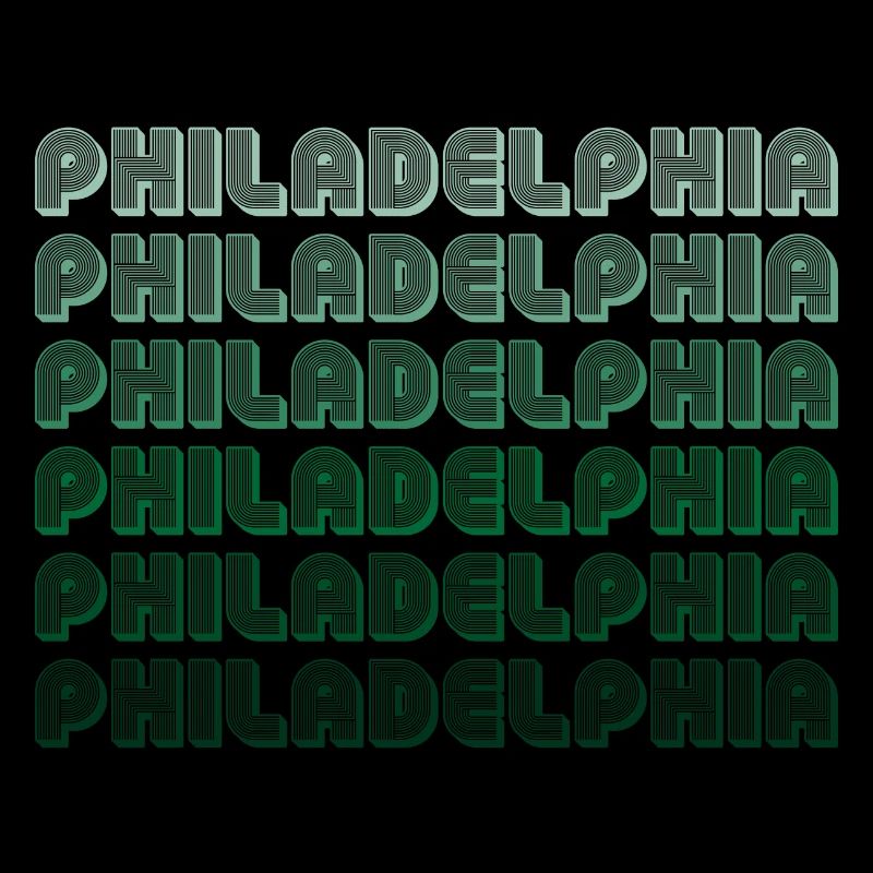Philadelphia Typography Gradient
