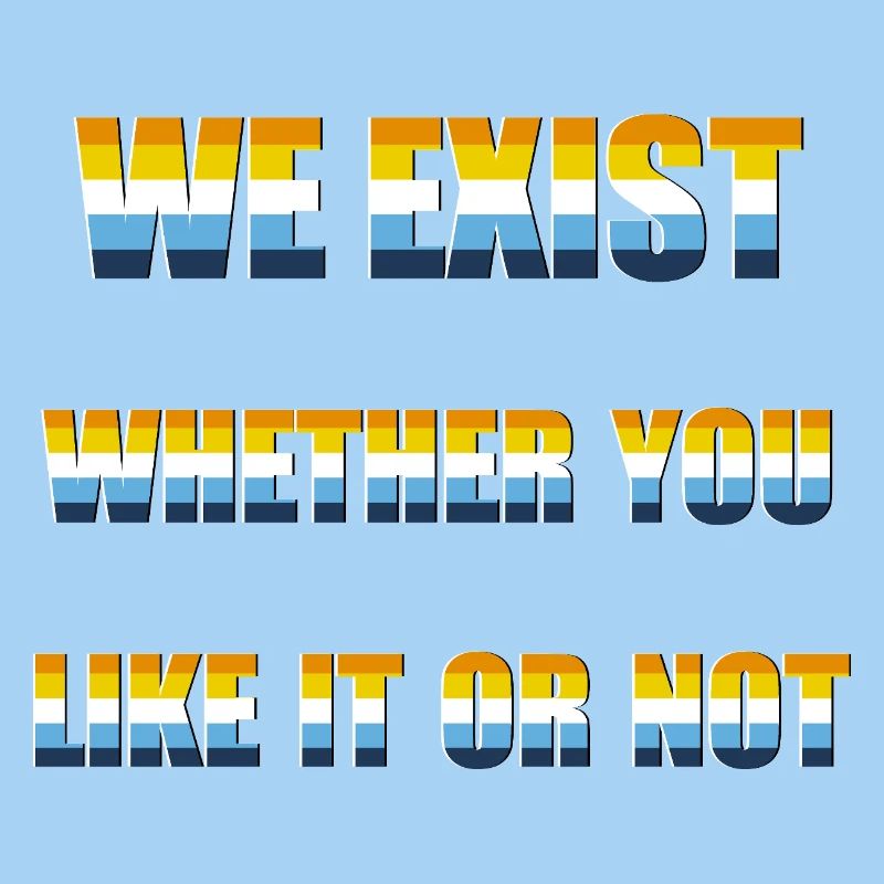 We Exist - AroAce Flag