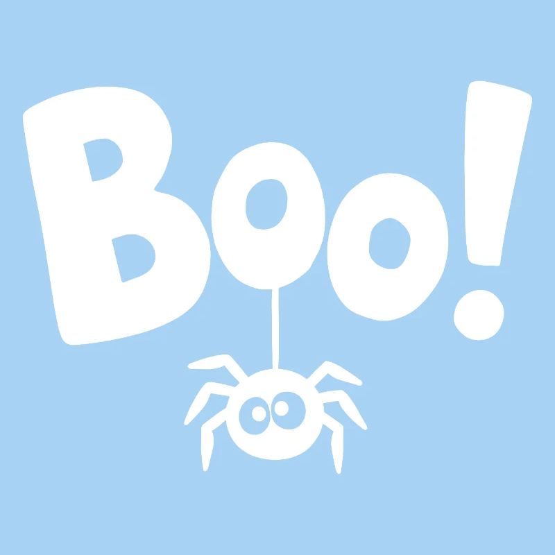 BOO! Lustiges Spinnen-Statement Spruch