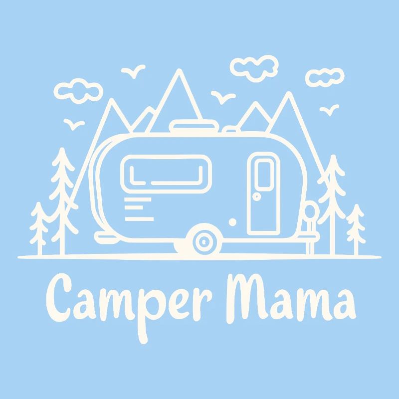 Camper Mama Abenteuer Berge Campingbus