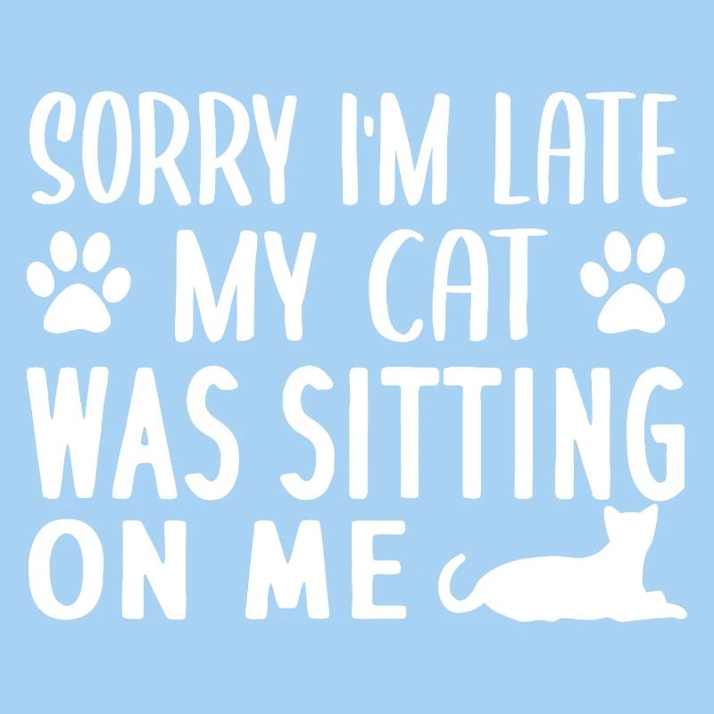 Late Cat Sitter Humor Tee
