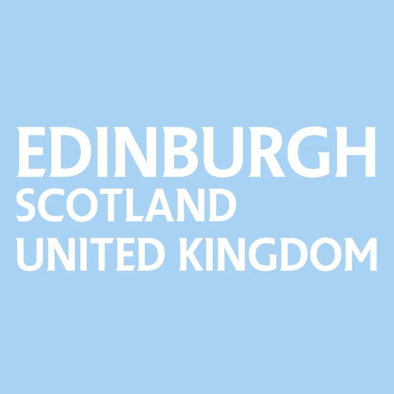 Edinburgh – Schottland Textdesign