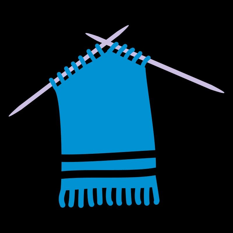 Farbiger Wollschal mit Strickmuster